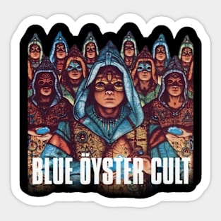 Golden Blue Cult Sticker